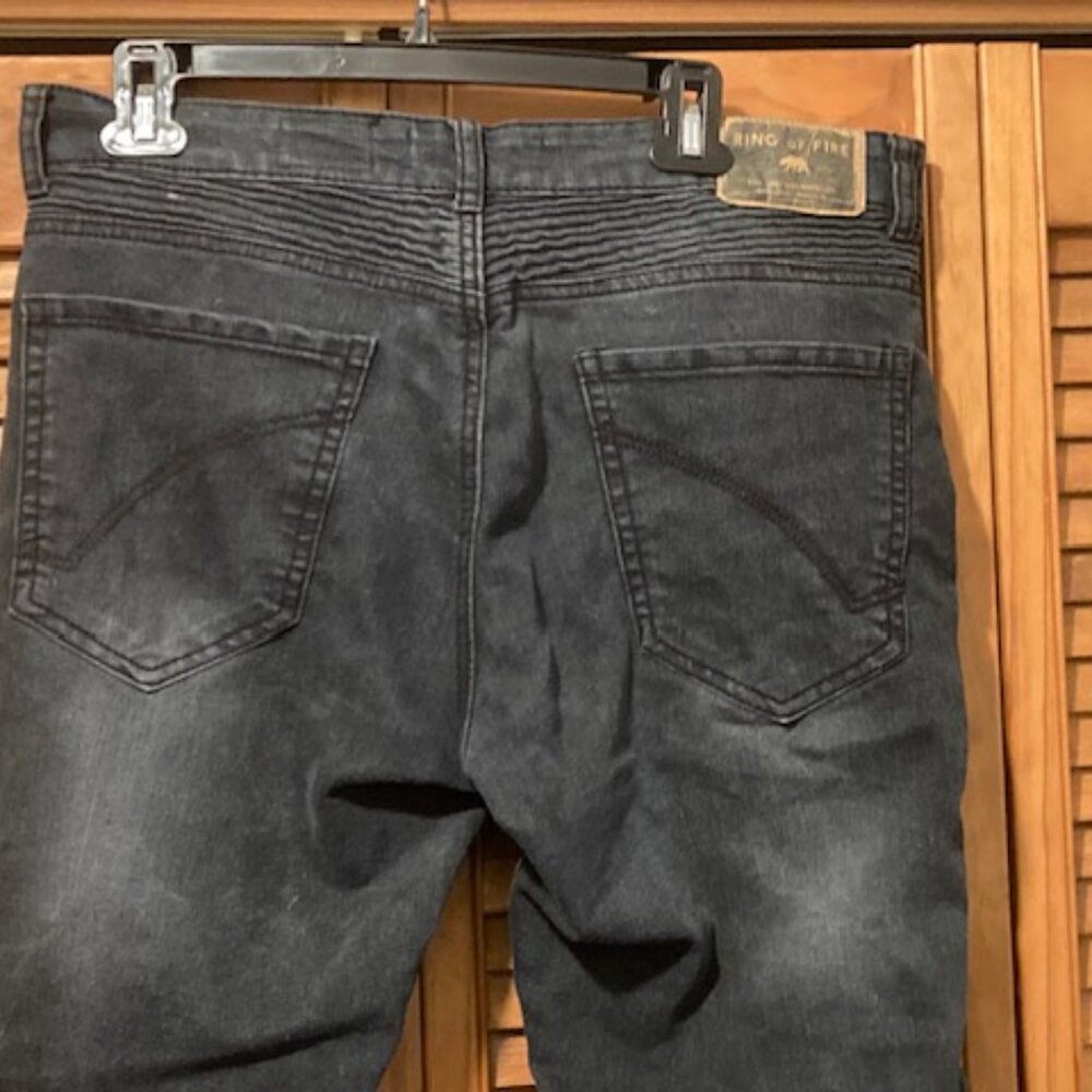 Ring of Fire Jeans Black Slim 33w X 32L - Picture 5 of 7